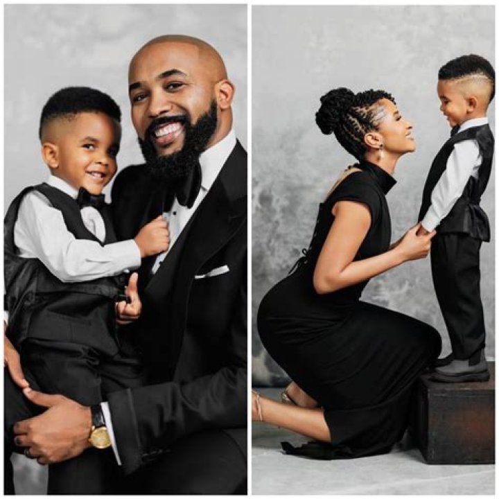 
Amara Kanu, Others React As Banky Wellington And His Wife, Adesua Finally Show Off Their Son 