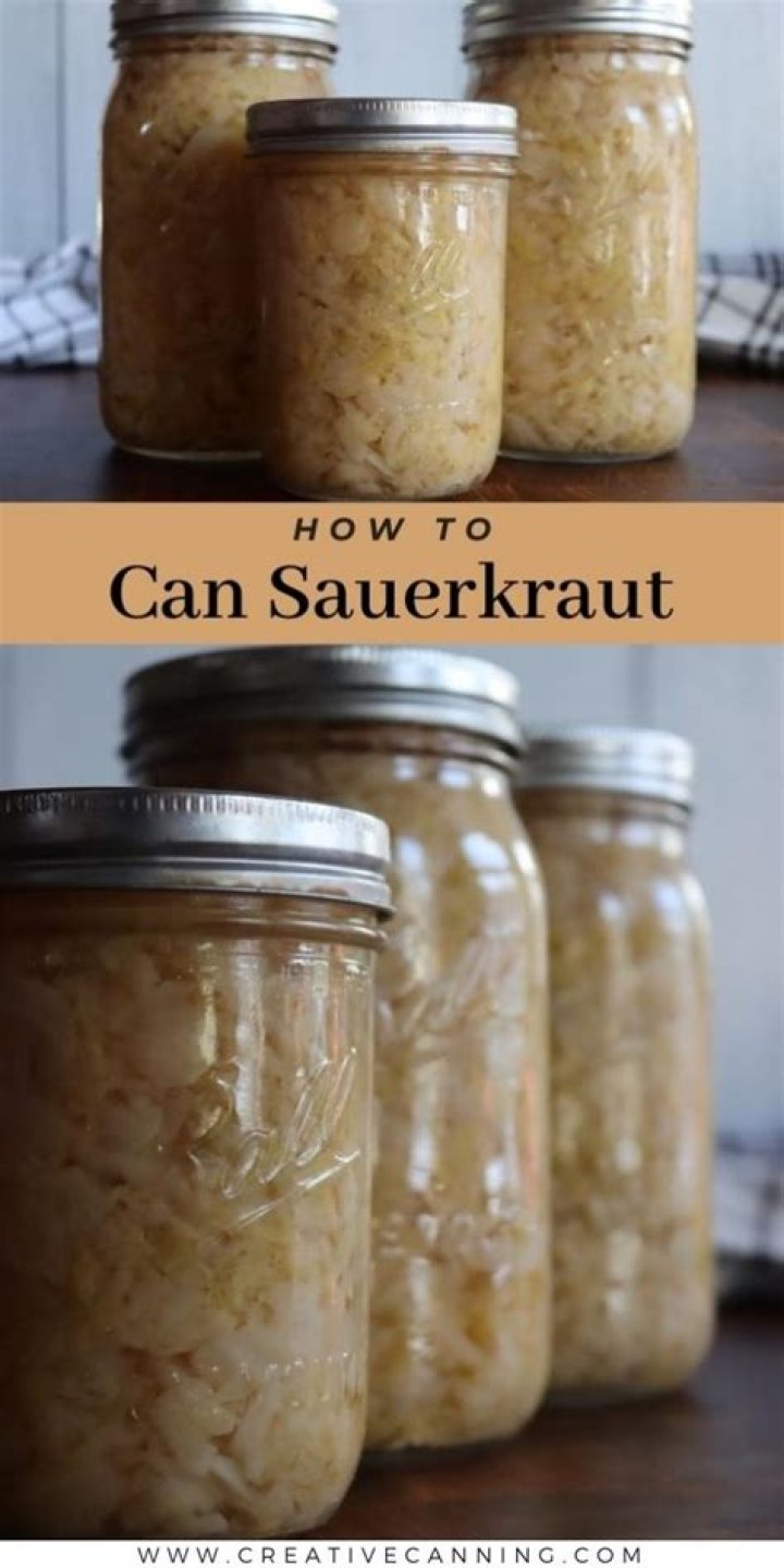 Can you cold pack sauerkraut?