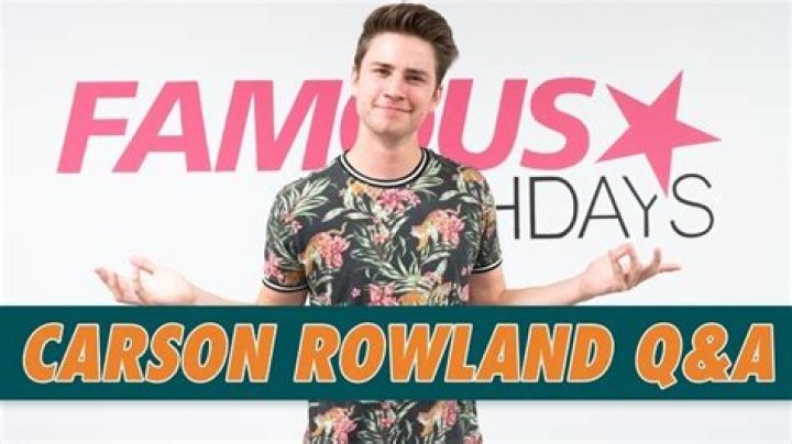 Carson Rowland Q&A | Famous Birthdays