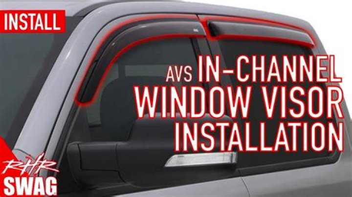 How do I install AVS in Channel Vent Visor?