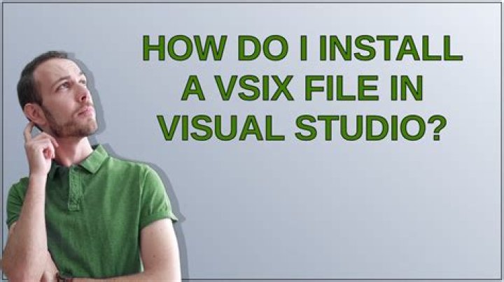 How do I open a VSIX file in Visual Studio?