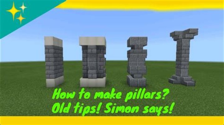 How do you make a pillar in Minecraft?