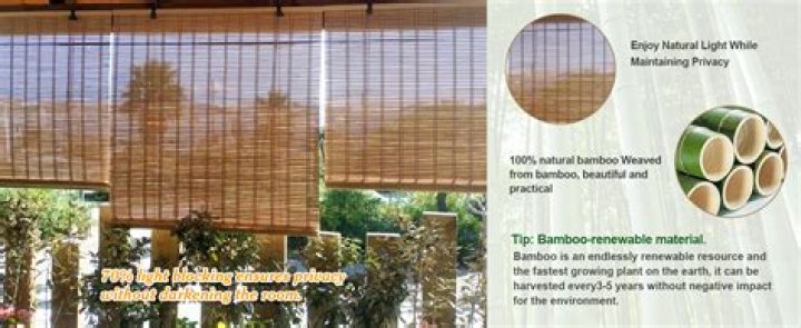 How do you make privacy line for bamboo shades?