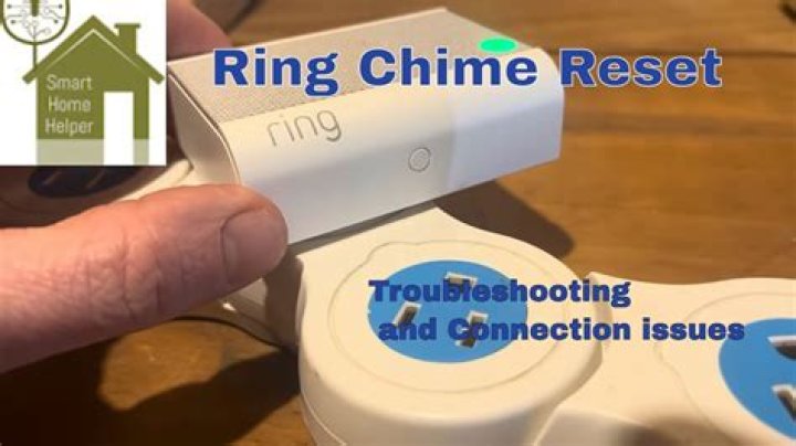 How do you reset a chime ring?