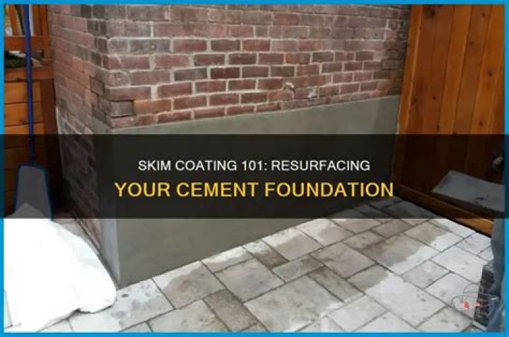 How do you skim coat a foundation?