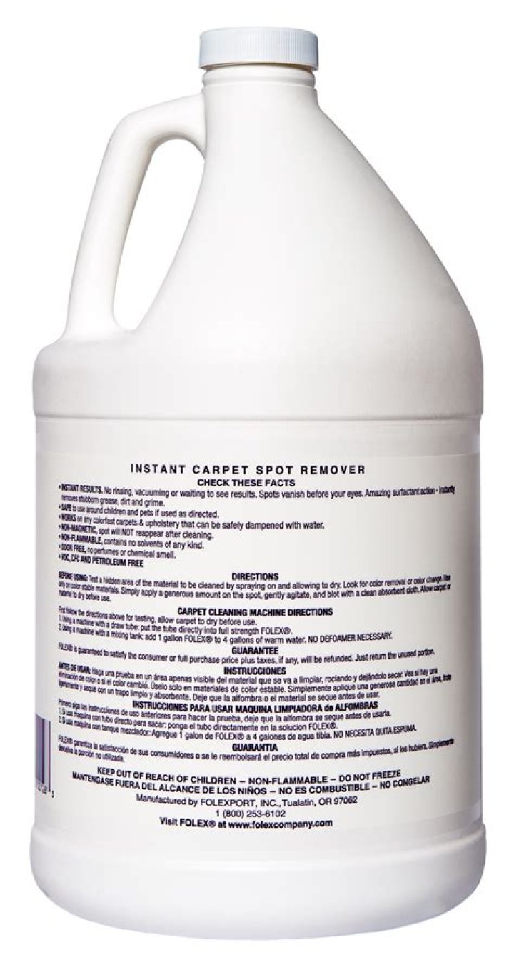 Is folex carpet cleaner toxic?