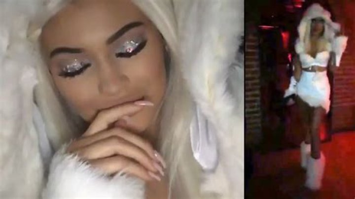 Kylie Jenner dressed up as an sexy Eskimo & a sexy warrior for Halloween