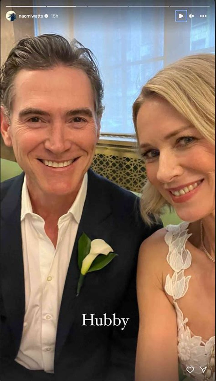 Naomi Watts announced his wedding to Billy Crudup after six years of dating