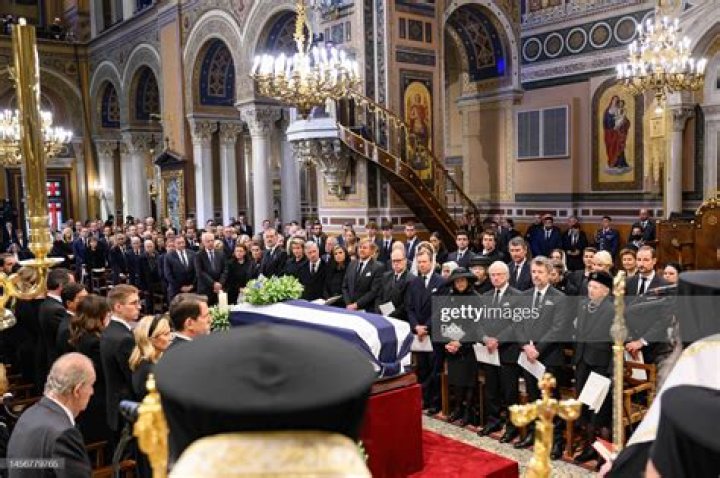 Queen Camilla led the international royal parade at Constantine’s memorial service