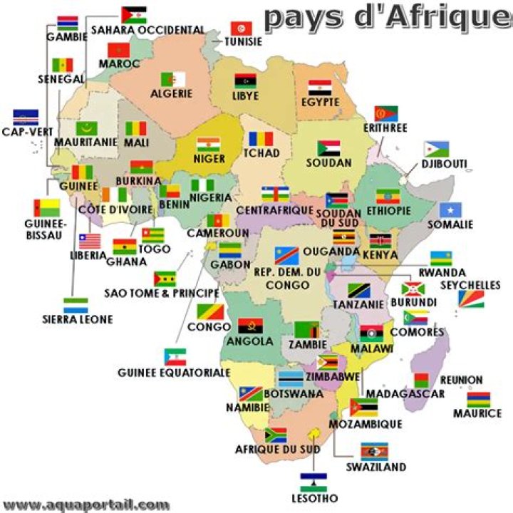 Quels sont les 54 pays d’Afrique ?