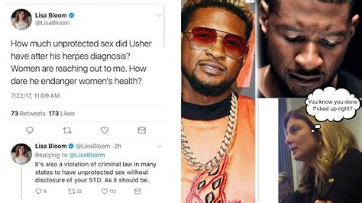 Usher sued by three more partners, including a man, for spreading herpes