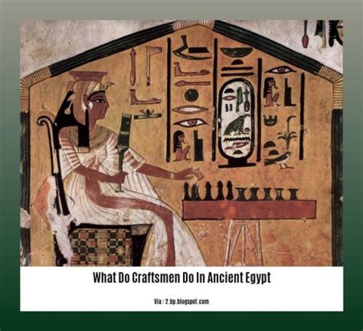 What did craftsmen do in ancient Egypt?