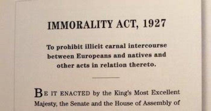 What did the Immorality Act 1927 make illegal?
