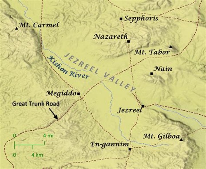 Where is the Valley of Jezreel?