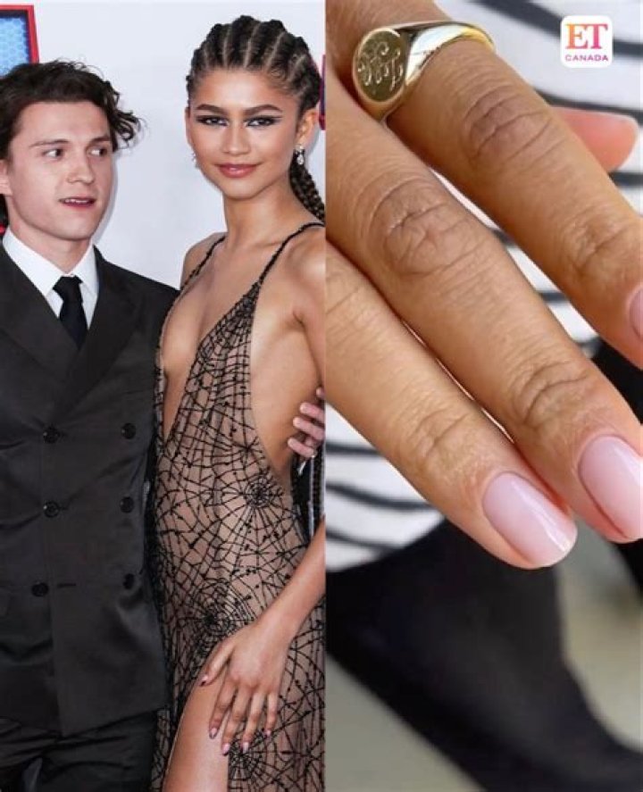 Zendaya Shows Off Her Gold Ring Engraved with Boyfriend Tom Holland’s Initials While Enjoying a Manicure!